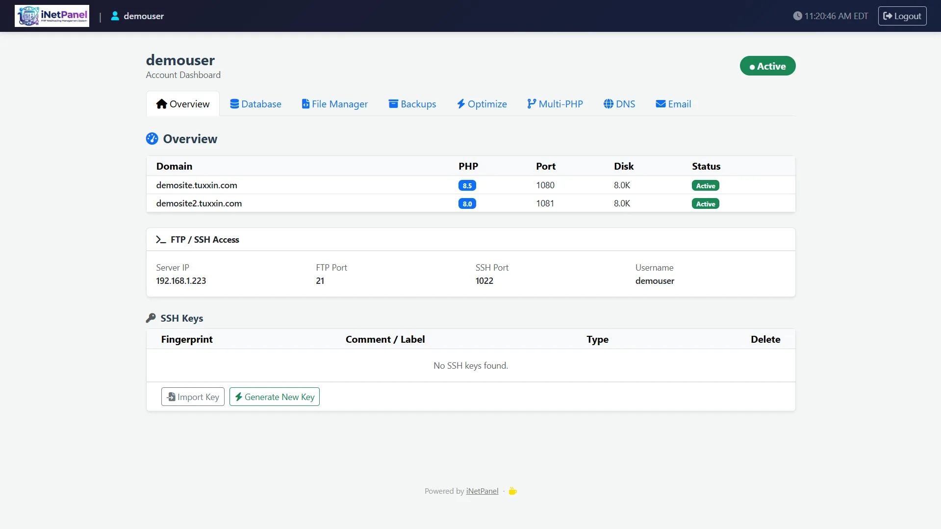 Client Dashboard