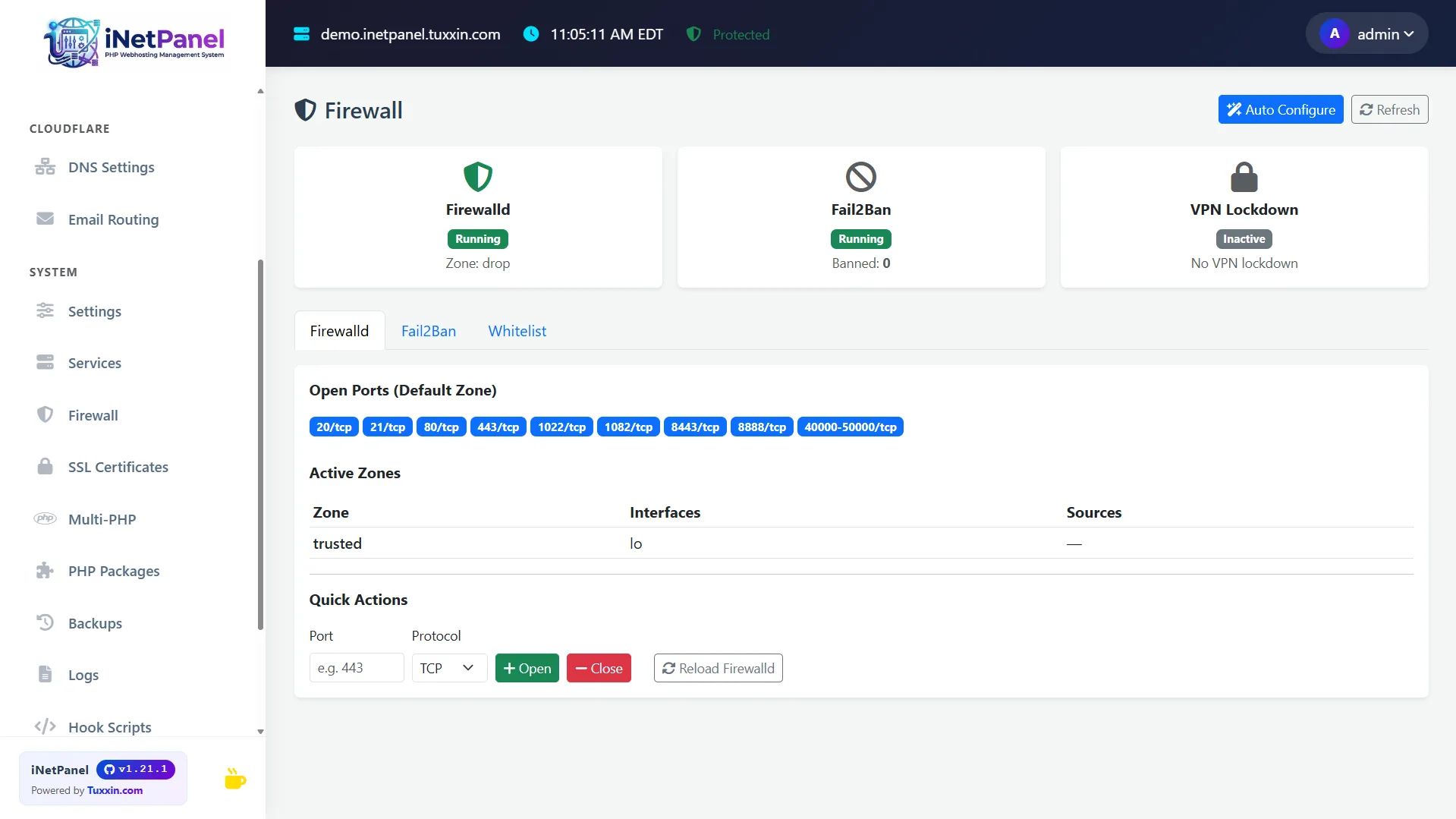 Firewall &amp; Security